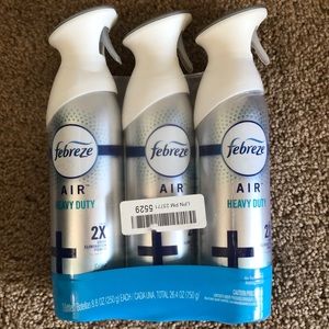 Pack of 3 cans Air Febreze Heavy Duty